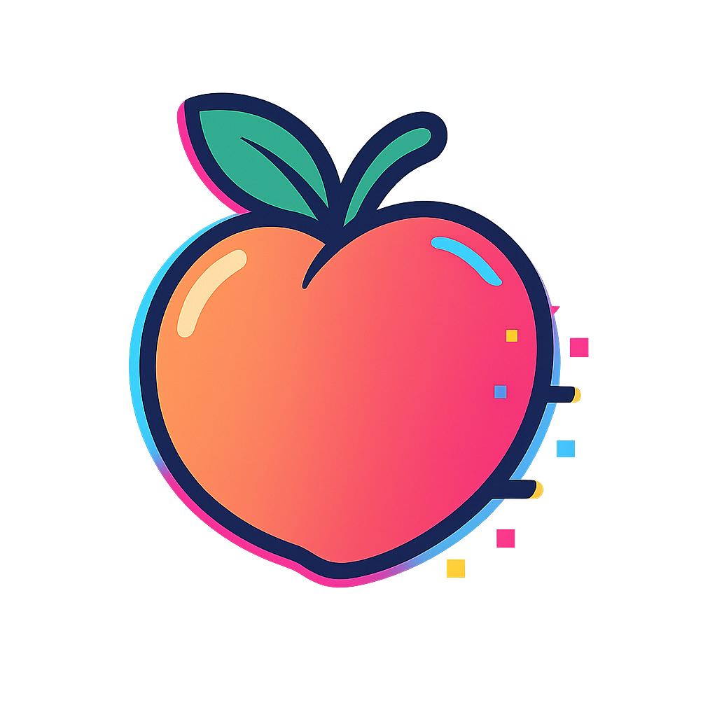 GlitchPeachAI Logo